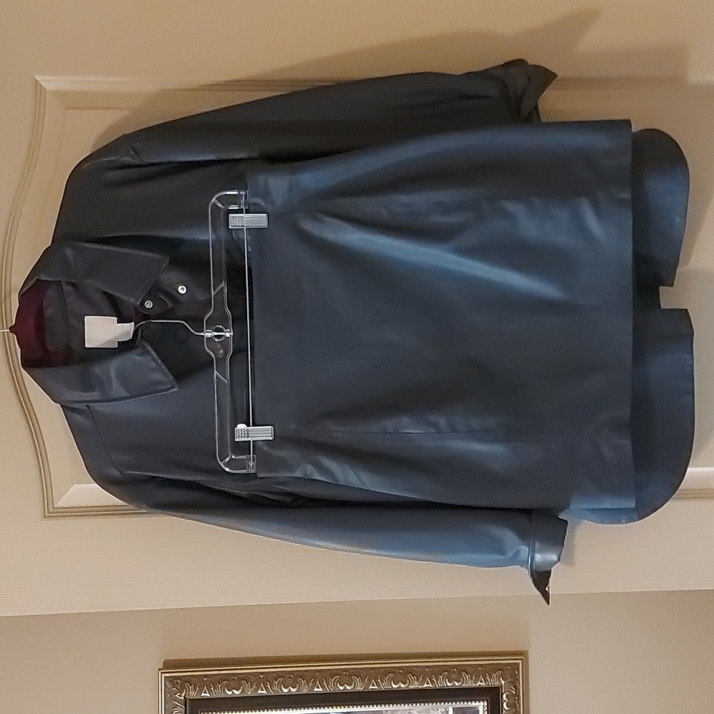 H&M two Piece Faux Leather Jacket And Skirt